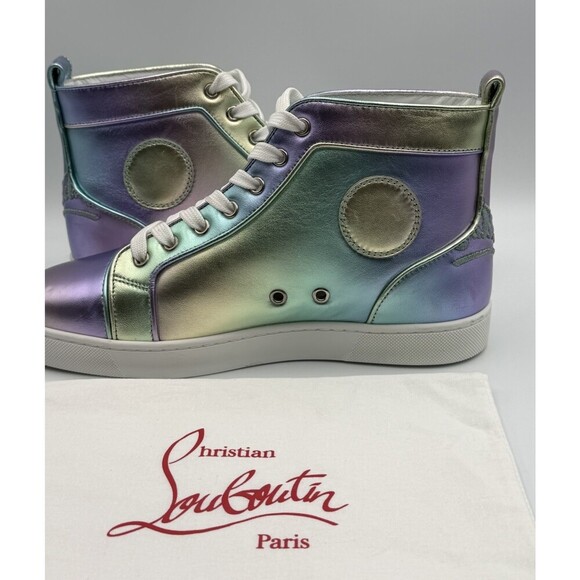 Christian Louboutin Fun Louis Flat Nappa Leather High Sneakers Size 40 EU | 9 US main image 7